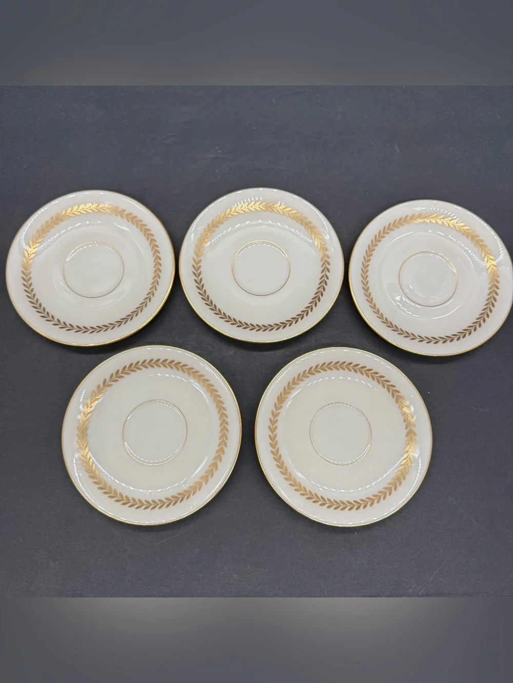Lenox Imperial China Ivory Gold USA Saucer 5 3/4